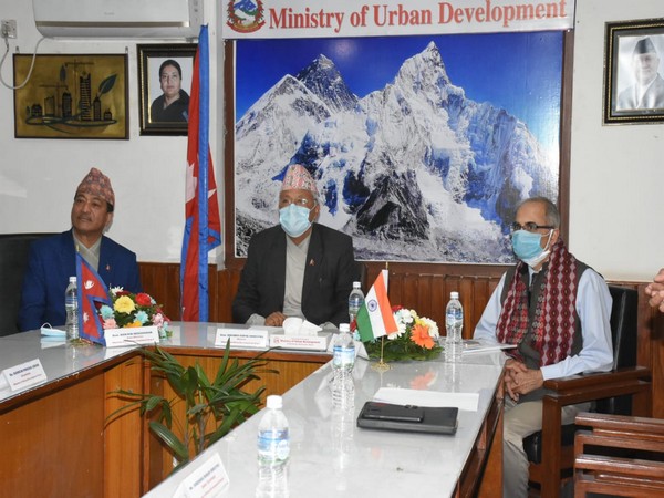 Nepal's Minister for Urban Development during a tele-conference on Thursday.
