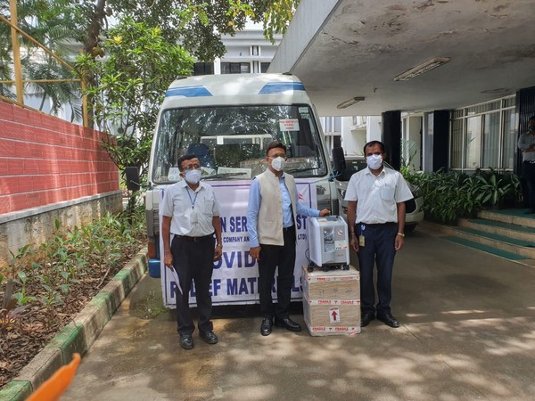 Oxygen concentrators sponsored to BBMP (Photo/ANI)