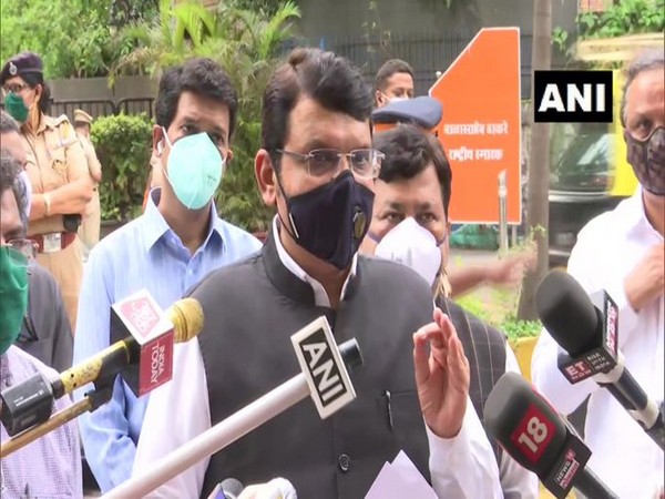 Devendra Fadnavis, Leader of Opposition in Maharashtra speaking to media in Mumbai on Saturday.