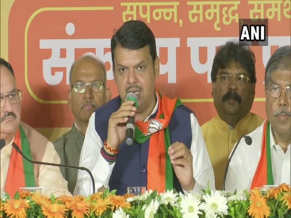 Maharashtra Chief Minister Devendra Fadnavis speaking to media in Mumbai on Tuesday. 