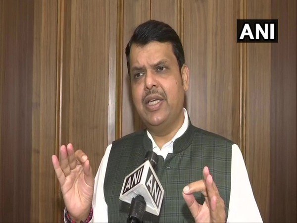 Former Maharashtra Chief Minister Devendra Fadnavis speaking to ANI in Mumbai on Sunday. (Photo/ANI)