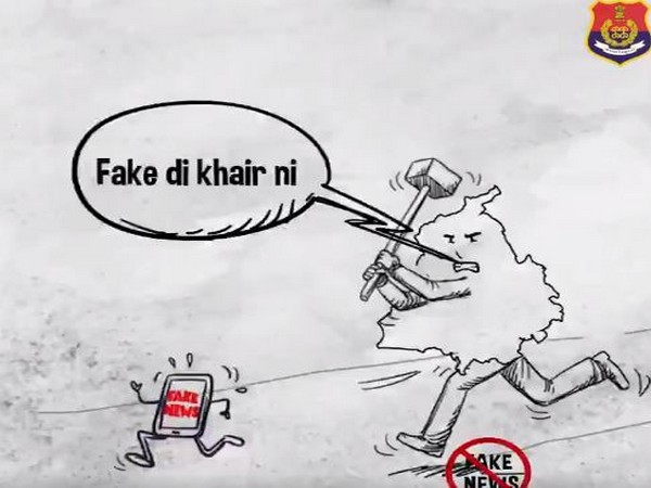 A still from the clip shared by Punjab Police