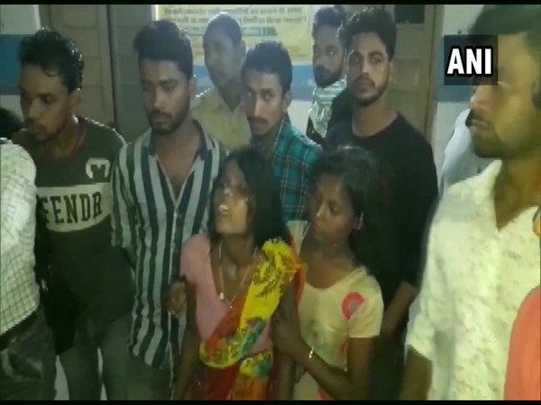 Family members were inconsolable after death of two children in Aurangabad. (Photo/ANI)