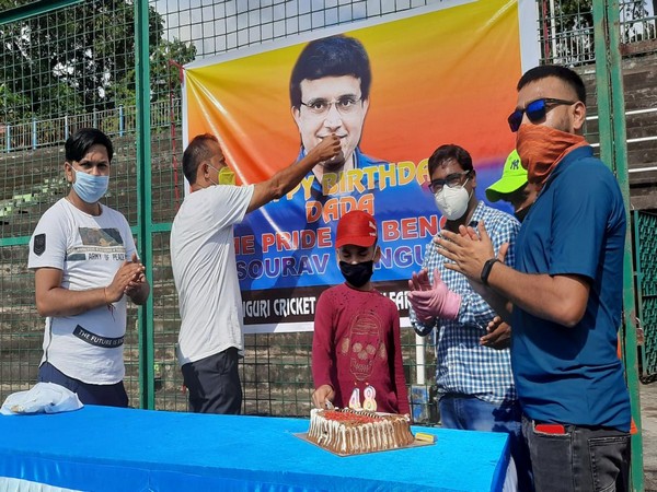 Fans celebrating Sourav Ganguly's birthday