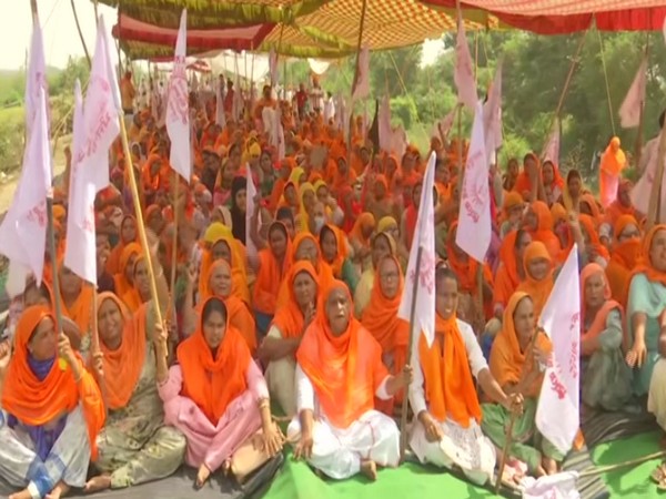 Visual from the protest site. 