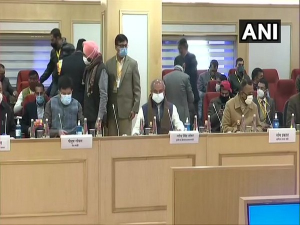 A visual of the meeting on Wednesday.