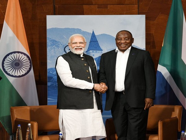 Prime Minister Narendra Modi met South African President Cyril Ramaphosa on the sidelines of the G-7 Summit in Schloss Elmau, Germany
