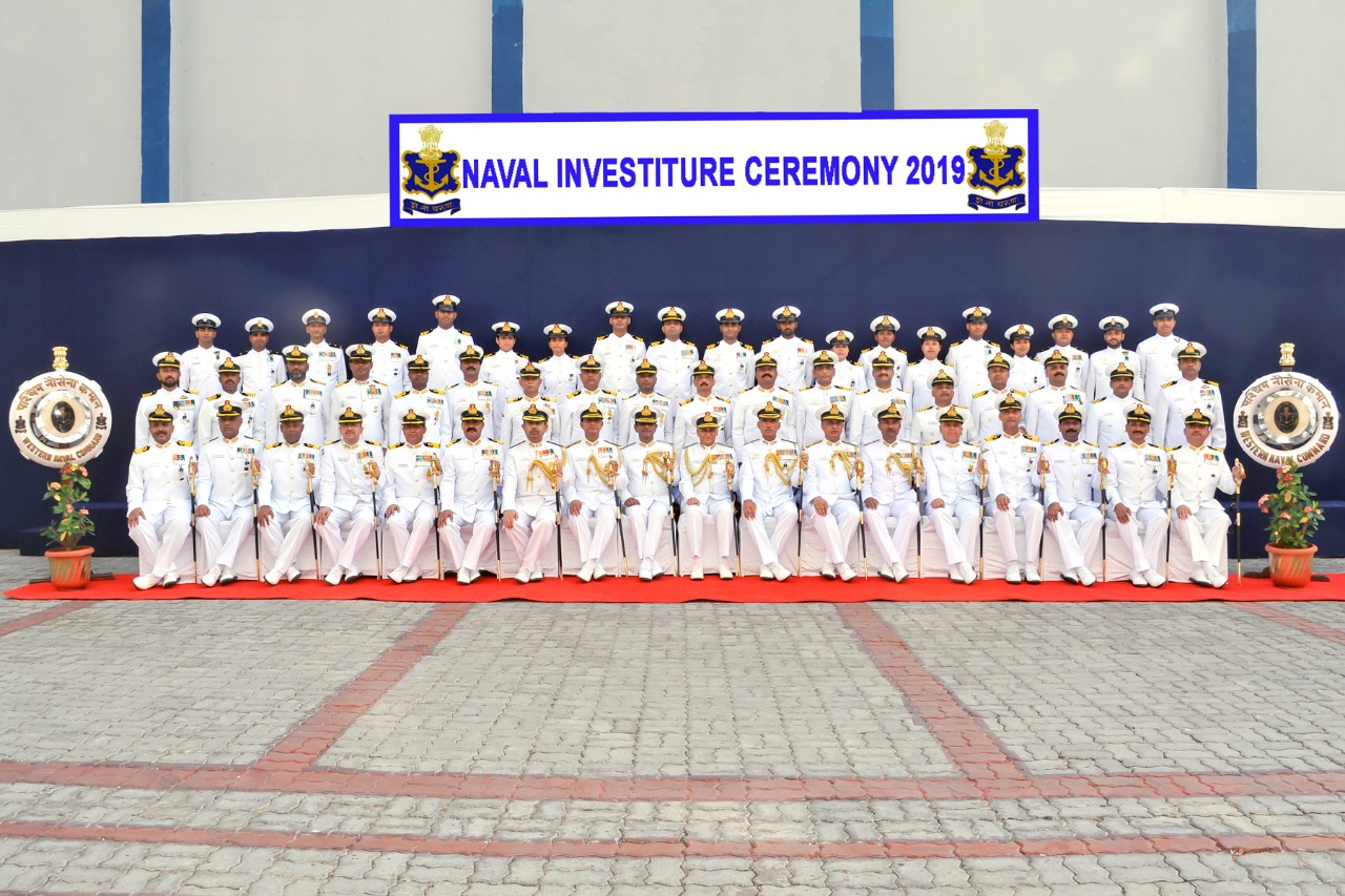 The Naval Investiture Ceremony organised in Mumbai on Wednesday.  