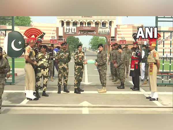 Visual from Attari-Wagah border (Photo/ANI)