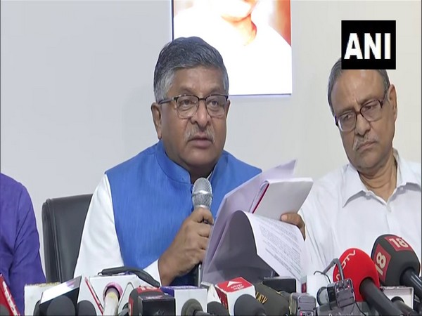  BJP MP Ravi Shankar Prasad (Photo/ANI)