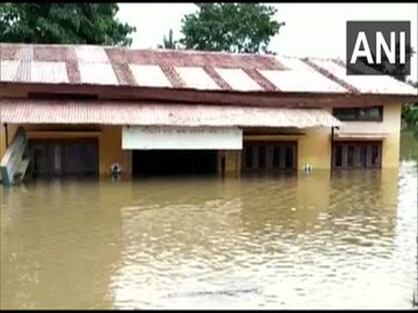 Visuals from flood in Nagaon district of Assam. (File Photo/ANI)