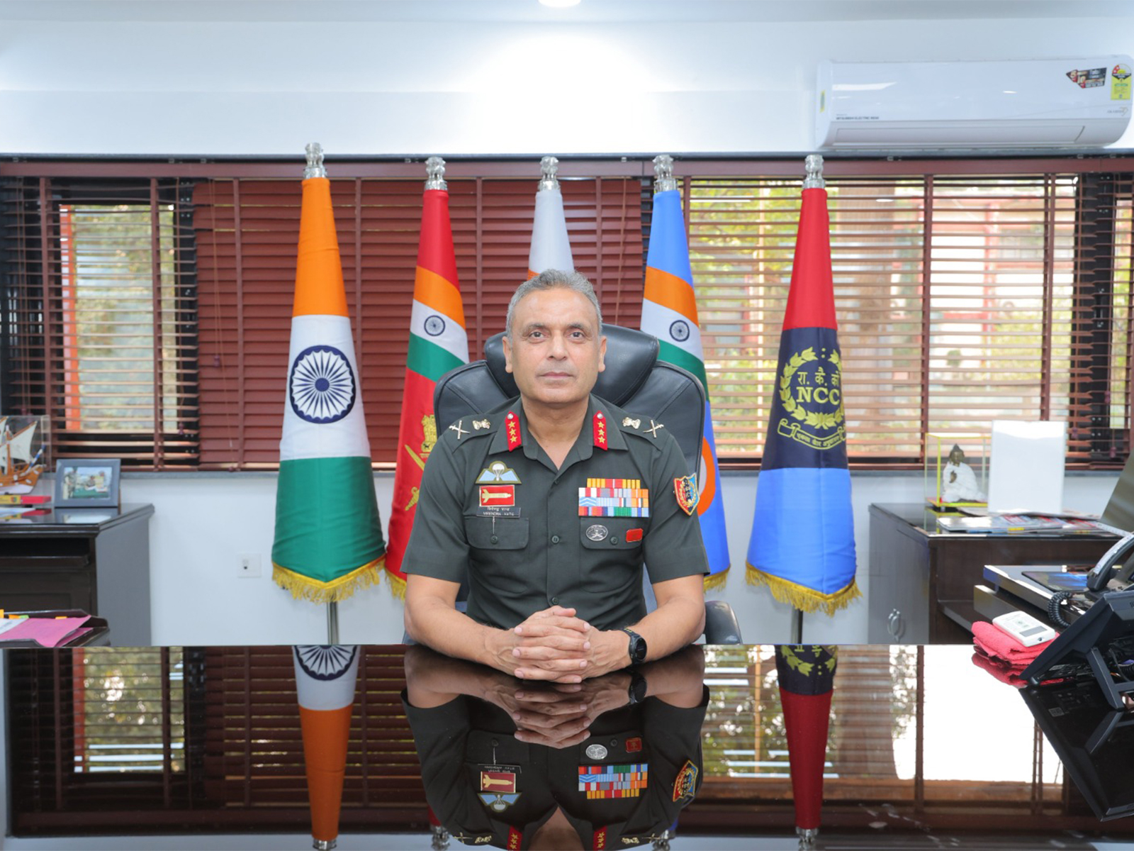 Lieutenant General Virendra Vats has assumed charge as NCC DG (Photo: x/@HQ_DG_NCC)
