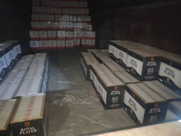 The Haryana Police seized 460 cases of liquor. (Photo/ANI)