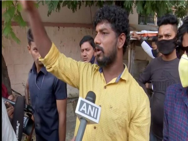 Local who helped in rescuing the youth in Hyderabad (Photo/ANI)