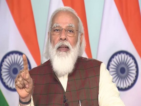 Prime Minister Narendra Modi inaugurated the 'New Bhaupur- New Khurja section' of EDFC on Tuesday. (Photo/ANI)