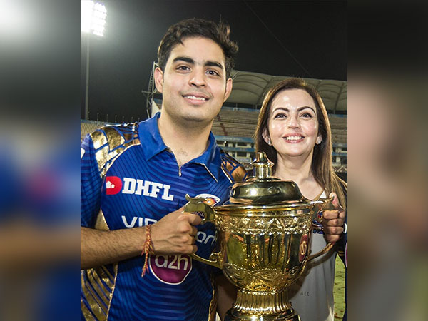 Nita Ambani, Director of Reliance Industries Limited and Akash Ambani, Chairman of Reliance Jio.