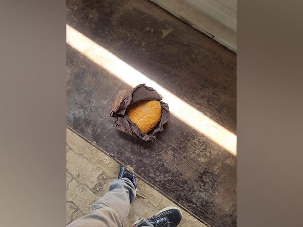 Suspected narcotics substance seized from the farmer.