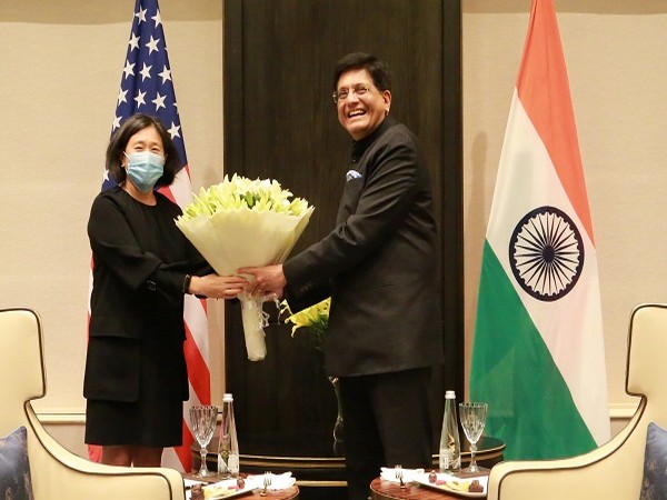 US Trade Representative Katherine Tai with Union Minister of Commerce and Industry Piyush Goyal. (Photo Credit: Katherine Tai Twitter)