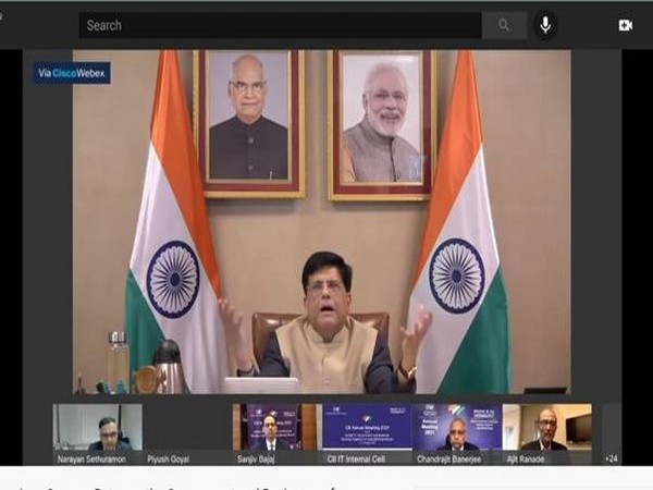 Visual of the meeting chaired by Union Minister Piyush Goyal (Photo/ANI)