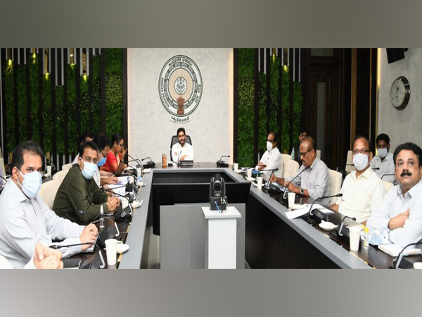 Andhra Pradesh Chief Minister YS Jagan Mohan Reddy in the review meeting