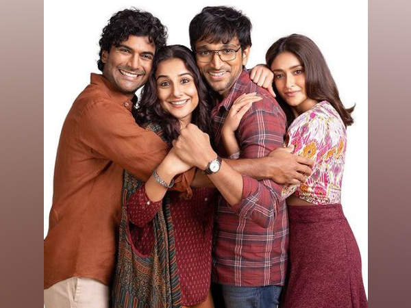 Sendhil Ramamurthy, Vidya Balan, Pratik Gandhi, Ileana D'Cruz (L to R) (Image source: Instagram)