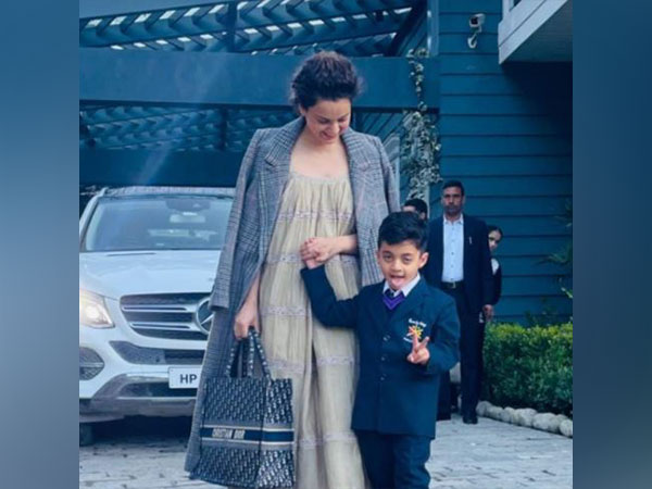 Kangana Ranaut with her nephew (Image source: instagram)