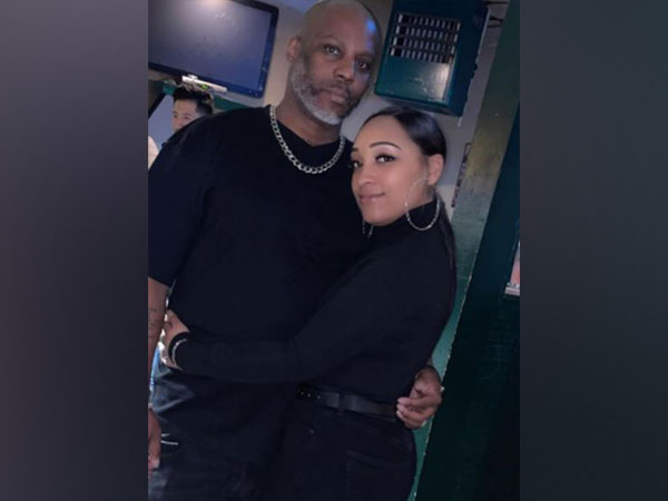 DMX with his fiancee Desiree Lindstrom