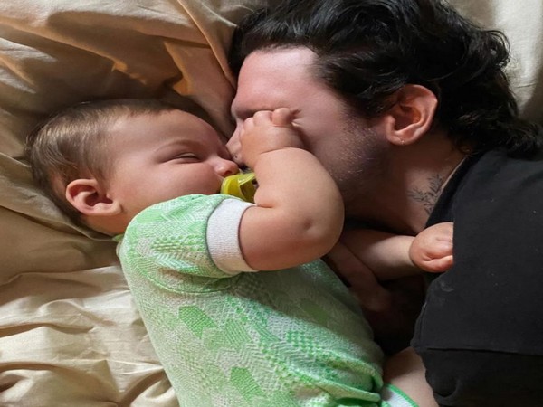 Halsey's beau Alev Aydin with their child Ender Ridley Aydin (Image source: Instagram)