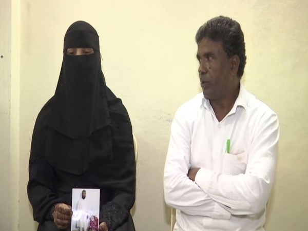 Mehraj Begum, the woman who was given triple talaq along with her father in Hyderabad in Telangana . Photo/ANI
