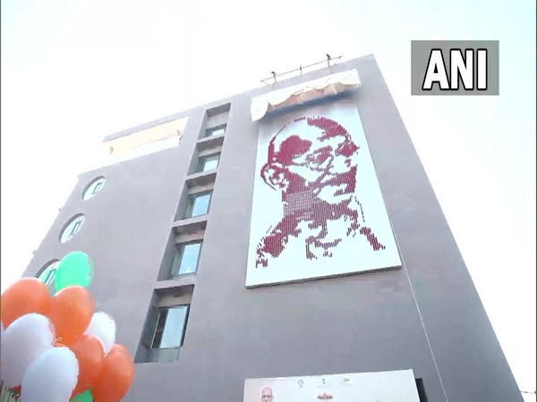 Visual of Mahatma Gandhi's mural (Photo/ANI) 