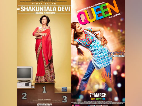 Posters of 'Shakuntala Devi' and 'Queen'