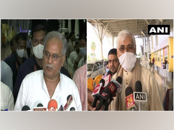 Chhattisgarh CM Bhupesh Baghel and Health Minister T S Singhdeo 