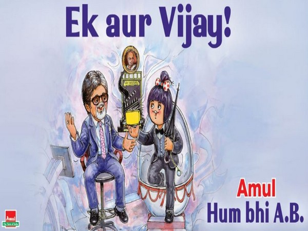 Amul dedicates doodle to Amitabh Bachchan (Photo/ Amul India Twitter)