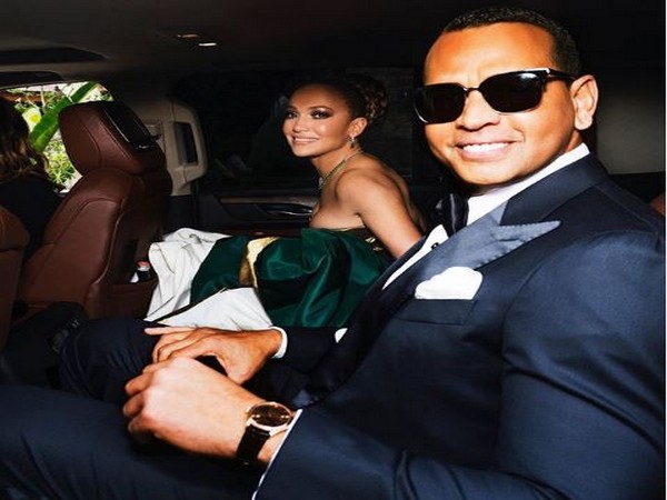 Jennifer Lopez with Alex Rodriguez for Golden Globes