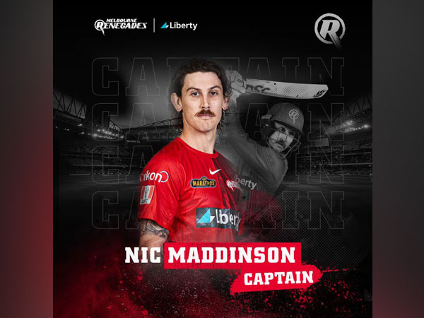 Nic Maddinson to lead Melbourne Renegades (Photo/ Melbourne Renegades Twitter)