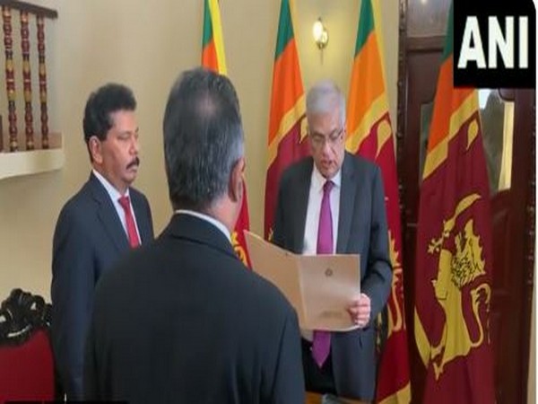 Sri Lankan Prime Minister Ranil Wickremesinghe sworn in as interim President (Photo/ANI)