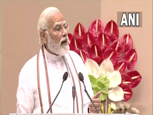 Prime Minister Narendra Modi at the event today (Photo/ANI)