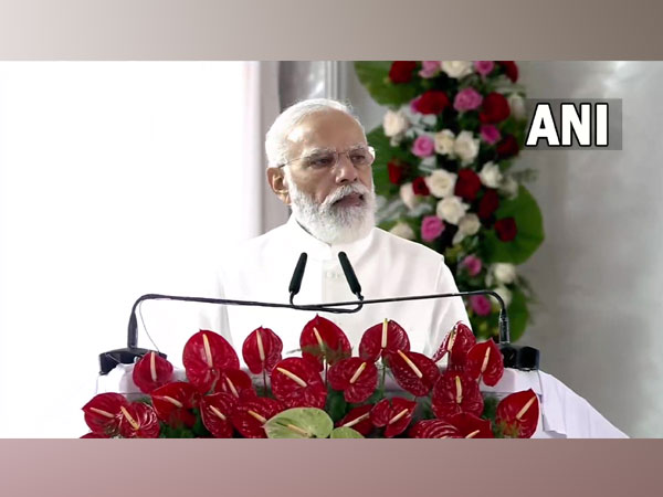 Prime Minister Narendra Modi in UP's Kushinagar (Photo/ANI)