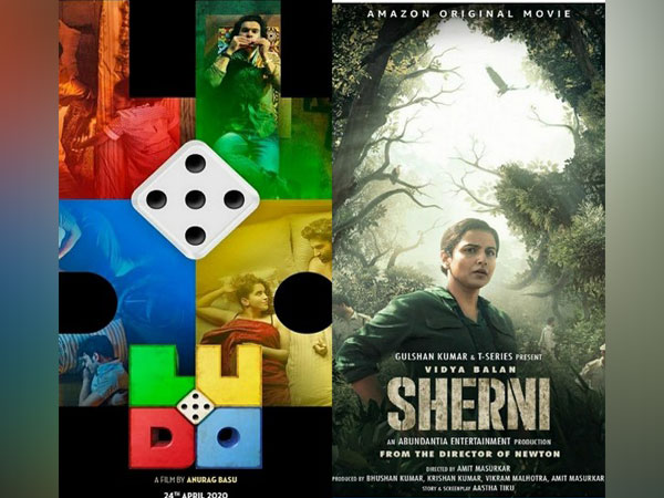 Posters of 'Ludo' and 'Sherni'