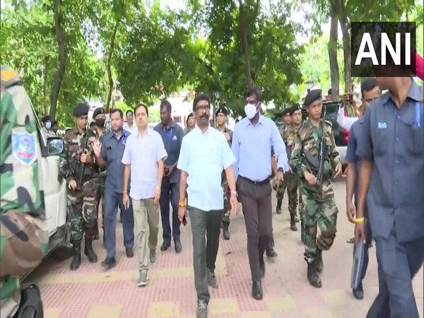 Jharkhand CM reviews preparation for Shravani Mela ahead of PM Modi's visit on July 12. (ANI/photo)