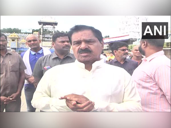 Andhra Deputy Chief Minister and YSRCP leader K Narayana Swamy. (ANI/photo)