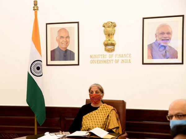 Union Minister Nirmala Sitharaman at G20 Finance Ministers virtual meeting on Friday. 
