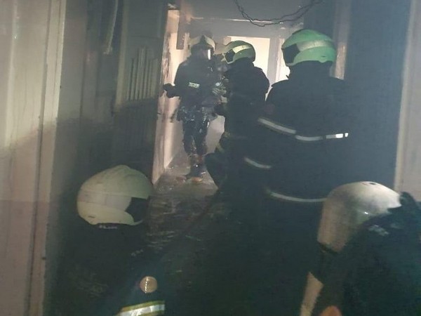 A visual of rescue operations at the residential building in Mazgaon area of Mumbai. [Photo/ANI]