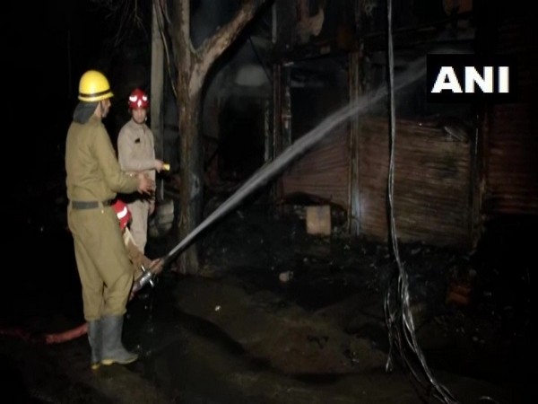 Visual from tyre market near Gokulpuri.
