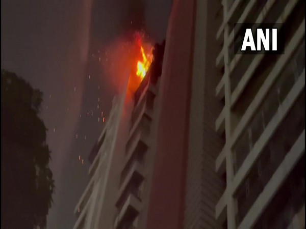 Visual from the fire at Hansa Heritage building in Mumbai (Photo/ANI) 