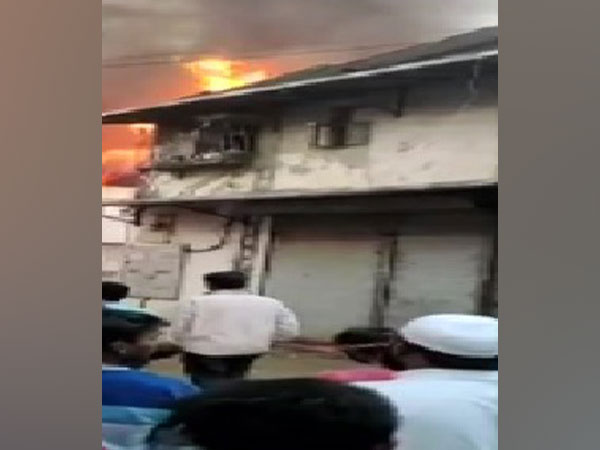 A visual from the fire incident in Mumbai on Friday. 