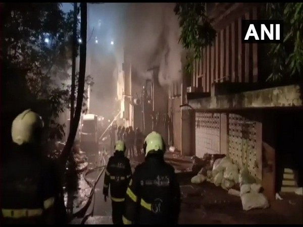 Eight fire tenders were pressed into action to control the fire. Photo/ANI