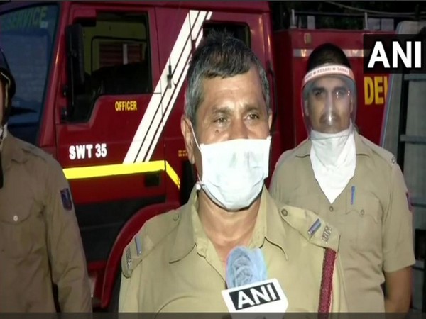 Fire Officer Satyendra Pal speaking to ANI in New Delhi on Thursday.