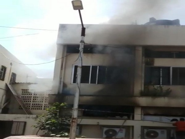 A fire broke out at the Sardar Vallabhbhai Patel Hospital in Pune. (Photo/ANI)