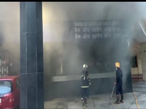 A visual from the spot of the fire incident in Mumbai. 